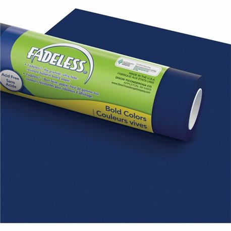 Fadeless Bulletin Board Art Paper - ClassRoom Project, Home Project, Office Project - 48"Width x 50 ftLength - 1 / Roll - Royal 