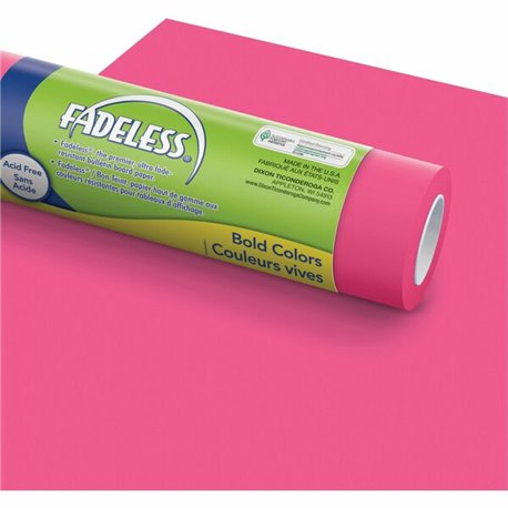 Fadeless Bulletin Board Art Paper - Art, Craft, Scrapbooking, Bulletin Board - 48"Width x 50 ftLength - 1 / Roll - Magenta