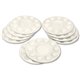 Creativity Street Round Paint Trays - Classroom - 10 / Pack - White - Plastic