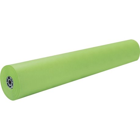 Rainbow Kraft Colored Kraft Duo-Finish Kraft Paper - ClassRoom Project - 36"Width x 1000 ftLength - 1 / Roll - Lite Green - Kraf