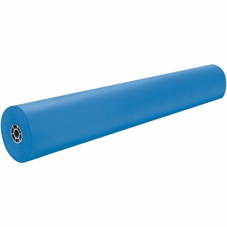 Rainbow Kraft Colored Kraft Duo-Finish Kraft Paper - ClassRoom Project - 36"Width x 1000 ftLength - 1 / Roll - Brite Blue - Kraf