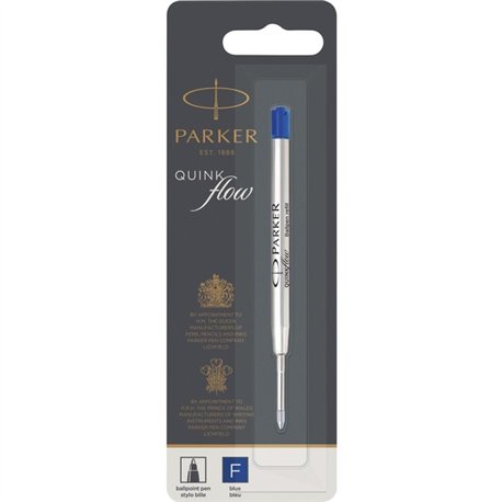 Parker Ballpoint Pen Refill - Fine Point - Blue Ink - 1 Each