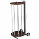 Spectra ArtKraft Rotary Art Roll Rack - 48" Roll Width Supported - Rotary, Mobile Unit, Powder Coated - Gray - Rubber - 1 Each