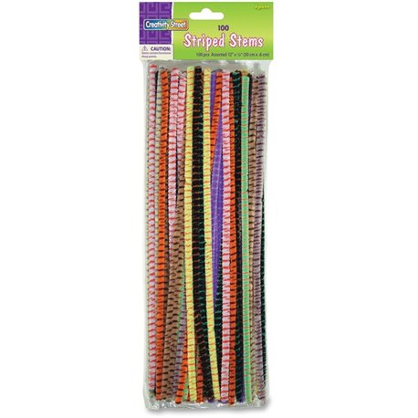 Creativity Street Jumbo Chenille Neon Pipe Cleaners - Craft Project, Classroom - 12"Height x 0.25"Width x 236.2 milThickness x 1