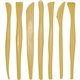 Creativity Street Plastic Modeling Tools Assortment - Modelling Clay, Modeling Dough - 4"Height x 6"Length - 6 / Set - Yellow - 