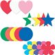 Creativity Street Wonderfoam Shapes Assortment Set - Heart, Star, Circle, Flower Shape - Durable, Strong, Sturdy - Assorted - 1 