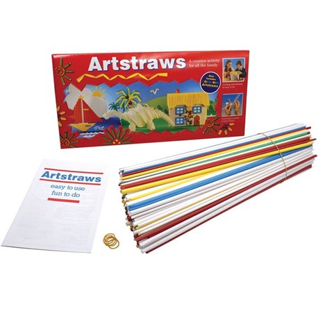 Creativity Street Artstraws Paper Tubes - Art Project, Craft Project - 16"Height x 0.15"Width x 0.15"Length - 300 / Box - Assort