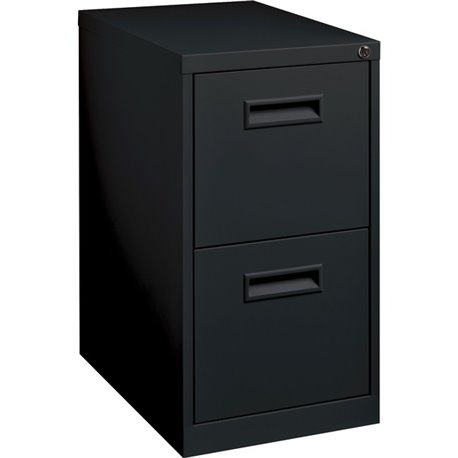 Lorell 19" File/File Mobile File Cabinet with Recessed Pull - 15" x 19" x 28" - 2 x Drawer(s) for File - Letter - Locking Caster