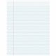 Pacon College Ruled Filler Paper - 100 Sheets - College Ruled - 0.28" Ruled - Red Margin - 3 Hole(s) - 8" x 10 1/2" - White Pape