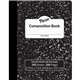 Pacon Composition Book - 100 Sheets - 200 Pages - College Ruled - 0.28" Ruled - 9.75" x 7.5" x 0.1" - White Paper - Black Marble