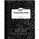 Pacon Composition Book - 60 Sheets - Wide Ruled - 0.38" Ruled - 7 1/2" x 9 3/4" - Black Marble Cover - 72 / Carton