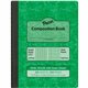 Pacon Dual Ruled Composition Book - Plain - Quad Ruled, Wide Ruled - 9.75" x 7.5" x 0.5" - Green Cover - 24 / Carton