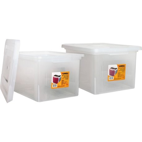 Lorell Stacking File Boxes - External Dimensions: 14.2" Width x 18" Depth x 10.8"Height - Media Size Supported: Letter, Legal - 