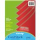 Pacon Color Brights Cardstock - Rojo Red - Letter - 8 1/2" x 11" - 65 lb Basis Weight - 100 / Pack - Acid-free, Recyclable, Lign