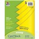 Pacon Color Brights Cardstock - Lemon Yellow - Letter - 8 1/2" x 11" - 65 lb Basis Weight - 100 / Pack - Acid-free, Recyclable, 