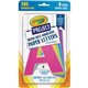 Crayola Self-adhesive Paper Letters - Self-adhesive - 4" Height - Assorted Neon - Paper - 180 / Pack