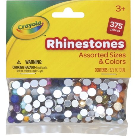 Creativity Street Creativity Street Rhinestones Assortment - Multicolor - Plastic - 100 / Bag