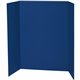 Pacon Single Wall Presentation Board - 48" Height x 36" Width - Blue Surface - Tri-fold, Recyclable, Corrugated - 24 / Carton