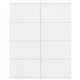 Advantus Adhesive Name Badges - 2 21/64" Height x 3 3/8" Width - Removable Adhesive - Rectangle - Laser, Inkjet - White - 200 / 