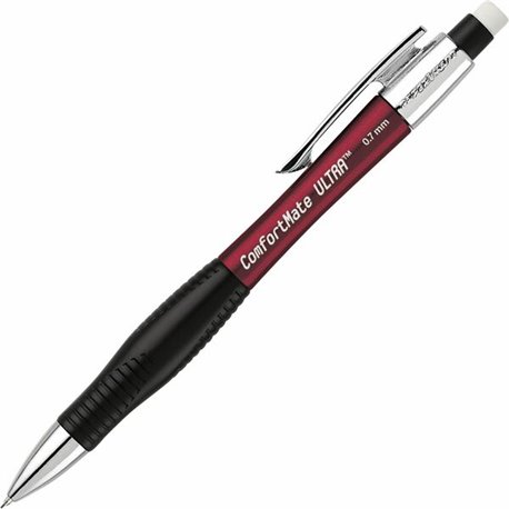 Paper Mate Comfortable Ultra Mechanical Pencils - 2 Lead - 0.7 mm Lead Diameter - Black Lead - Assorted Barrel - 1 / Box