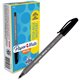 Paper Mate Inkjoy 100 ST Ballpoint Stick Pens - Medium Pen Point - 1 mm Pen Point Size - Black - Translucent Barrel - 1 Dozen