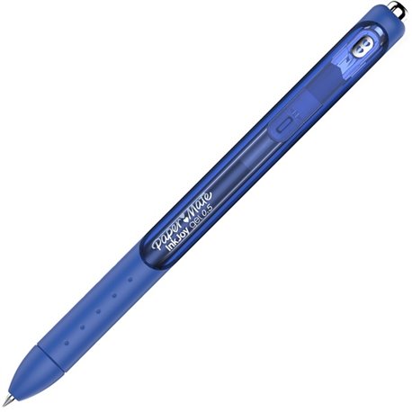 Paper Mate InkJoy Gel Pen - 0.5 mm Pen Point Size - Retractable - Blue Gel-based Ink - Blue Barrel - 1 Dozen