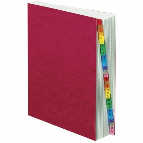 Pendaflex PressGuard Expandable 1-31 Index Desk File - 31 x Divider(s) - Printed Tab(s) - Digit - 1-31 - Letter - 8.50" Width x 