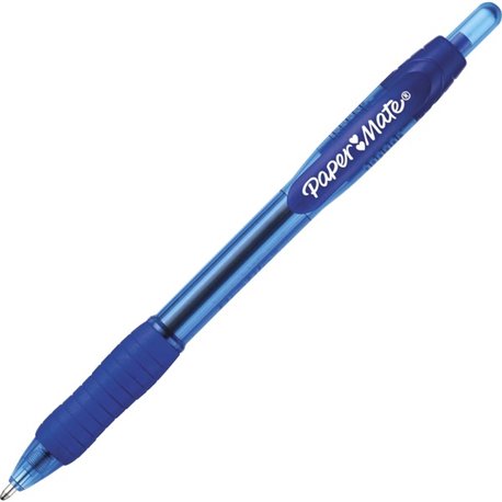 Paper Mate Profile Retractable Ballpoint Pen - Bold Pen Point - 1.4 mm Pen Point Size - Retractable - Blue - Blue Plastic Barrel