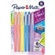 Paper Mate Flair Medium Point Pens - Medium Pen Point - Yellow, Sky Blue, Lilac, Blueberry Bubble Gum, Papaya, Guava Water Based