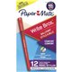 Paper Mate Write Bros. 1.0mm Ballpoint Pen - Medium Pen Point - 1 mm Pen Point Size - Conical Pen Point Style - Red - Red Barrel