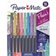 Paper Mate Flair Ultra-fine Tip Metallic Pens - Ultra Fine Pen Point - Assorted - 8 / Pack