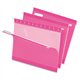 Pendaflex 1/5 Tab Cut Letter Recycled Hanging Folder - 8 1/2" x 11" - Pink - 10% Recycled - 25 / Box