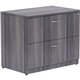 Lorell Essentials Series Lateral File - 35" x 22"29.5" , 1" Top - 2 x File Drawer(s) - Finish: Weathered Charcoal, Laminate