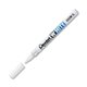 Pentel Felt Tip White Markers - Bullet Marker Point Style - White - 1 Each