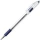 Pentel R.S.V.P. Ballpoint Stick Pens - Fine Pen Point - 0.7 mm Pen Point Size - Refillable - Blue - Clear Barrel - 12 / Box