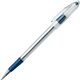 Pentel R.S.V.P. Ballpoint Stick Pens - Medium Pen Point - 1 mm Pen Point Size - Refillable - Blue - Clear Barrel - 1 / Each