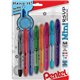 Pentel Mini R.S.V.P. Ballpoint Pens - Medium Pen Point - Assorted - 8 / Pack