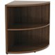 Lorell Essentials Series Desk End Corner Bookcase - 23.6" Height x 29.5" Width30.7" Length%Floor - Walnut - Laminate, Polyvinyl 