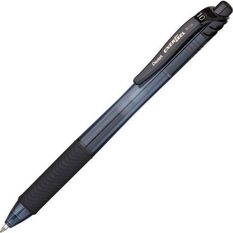 EnerGel EnerGel-X Retractable Gel Pens - Bold Pen Point - 1 mm Pen Point Size - Refillable - Retractable - Black Gel-based Ink -