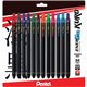 EnerGel Kuro Liquid Gel Retractable Pens - 0.7 mm Pen Point Size - Retractable - Assorted Liquid Gel Ink Ink - Rubberized Barrel