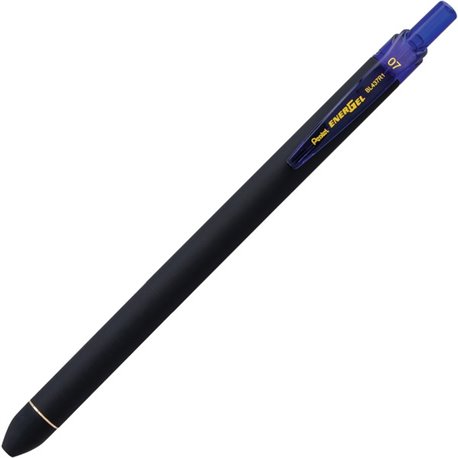 EnerGel 0.7mm Retractable Pens - 0.7 mm Pen Point Size - Retractable - Blue Liquid Gel Ink Ink - Rubberized Barrel - 1 Dozen