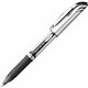 EnerGel EnerGel Deluxe Liquid Gel Pen - Bold Pen Point - 1 mm Pen Point Size - Refillable - Black Gel-based Ink - Silver Barrel 