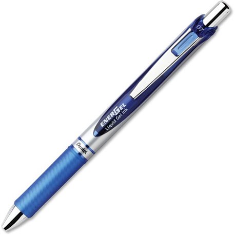 EnerGel EnerGel RTX Liquid Gel Pen - Medium Pen Point - 0.7 mm Pen Point Size - Refillable - Retractable - Blue Gel-based Ink - 