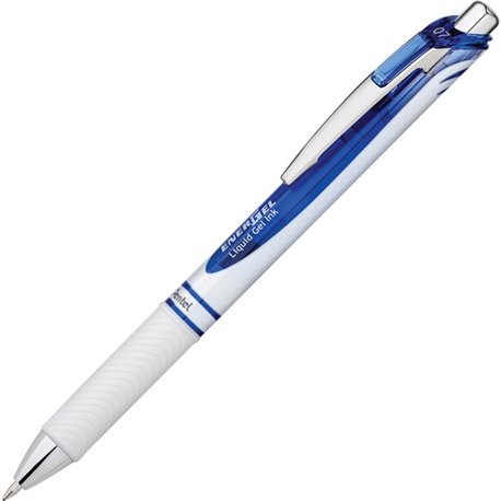 EnerGel EnerGel Pearl Retractable Liquid Gel Pen - Medium Pen Point - 0.7 mm Pen Point Size - Refillable - Retractable - Blue Ge