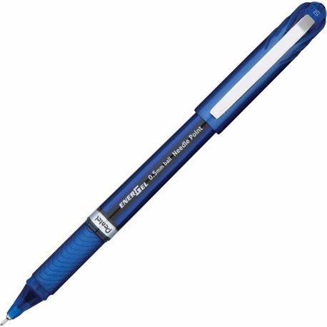 EnerGel EnerGel NV Liquid Gel Pens - Fine Pen Point - 0.5 mm Pen Point Size - Needle Pen Point Style - Blue Gel-based Ink - Blue