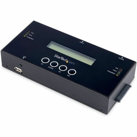 StarTech.com 1:1 Standalone Hard Drive Duplicator and Eraser, SAS/SATA HDD/SSD Cloner/Copier and Disk Eraser/Sanitizer/Wiper, To