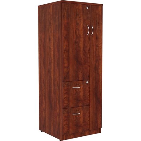 Lorell Essentials Series Tall Storage Cabinet - 23.6" x 23.6"65.6" Cabinet, 0.5" Compartment - 2 x Storage Drawer(s) - 1 Door(s)