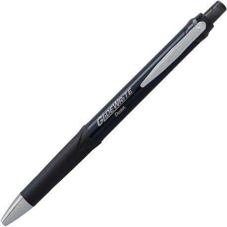 Pentel GlideWrite Signature 1.0mm Ballpoint Pen - 1 mm Pen Point Size - Black Gel-based Ink - 1 Dozen