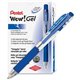 Pentel Wow! Gel Pens - Medium Pen Point - 0.7 mm Pen Point Size - Retractable - Blue Gel-based Ink - Clear Barrel - 1 Dozen