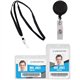 Advantus Badge Holder - Horizontal/Vertical - 48 - Assorted, Clear